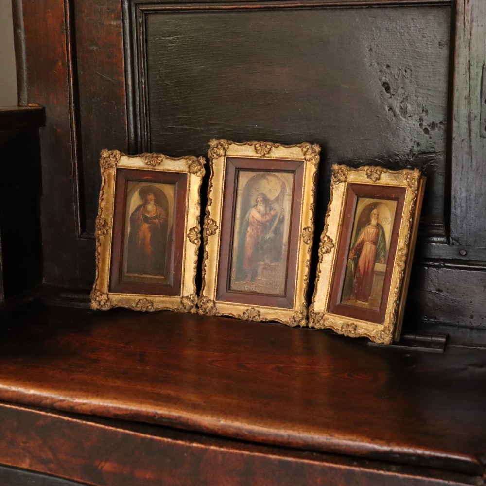 Three small English Early19th Century oil paintings  View VIII