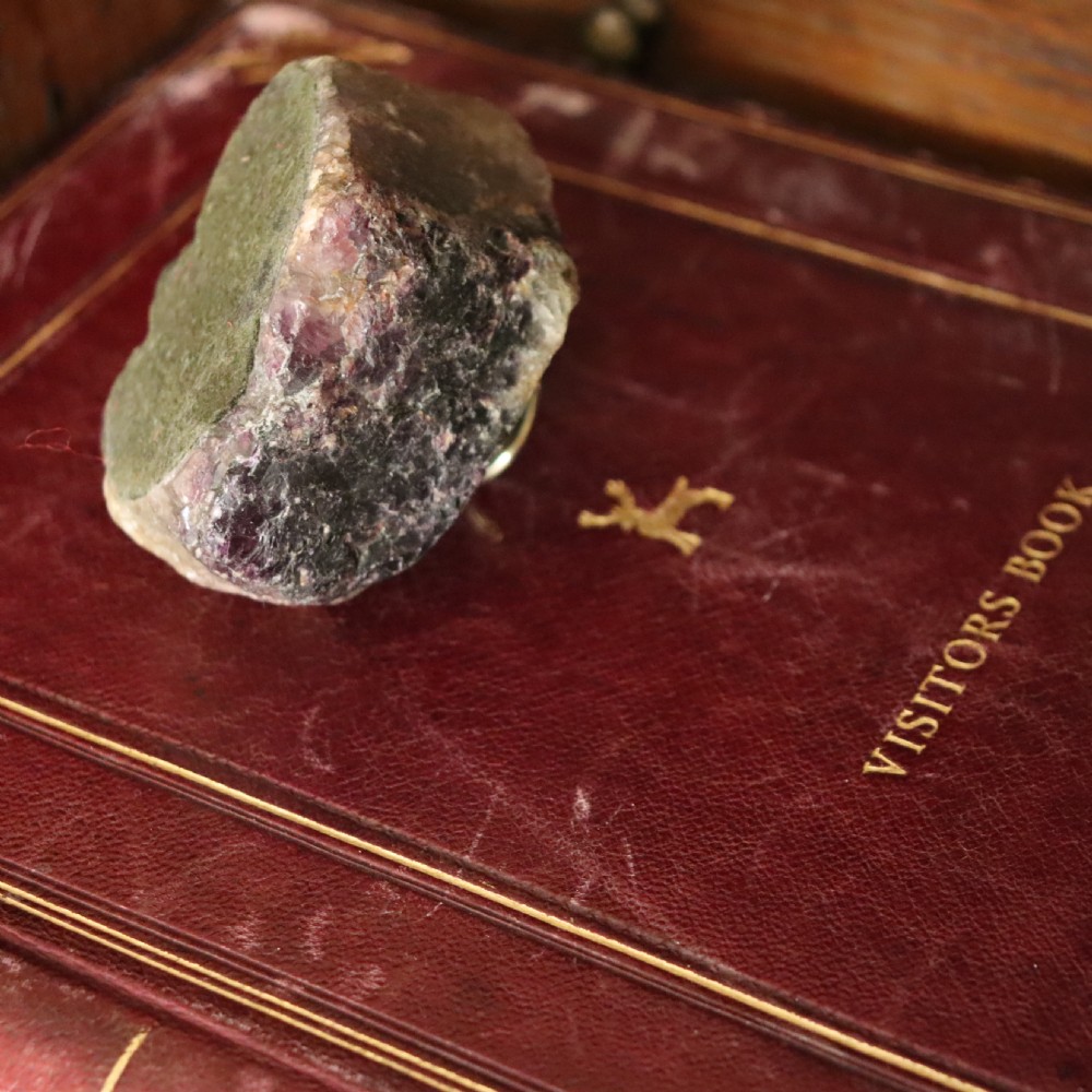 An 18th century Blue John “Millers Vein” specimen desk weight View VI