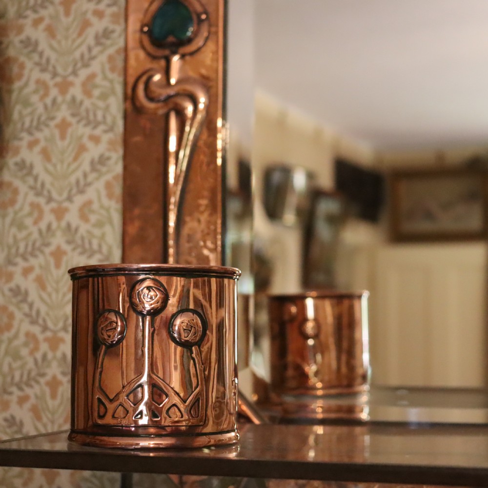 Art nouveau copper pot View II