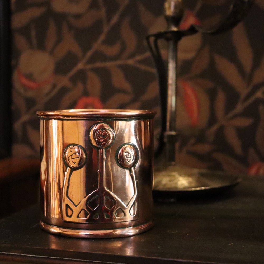 Art nouveau copper pot View III