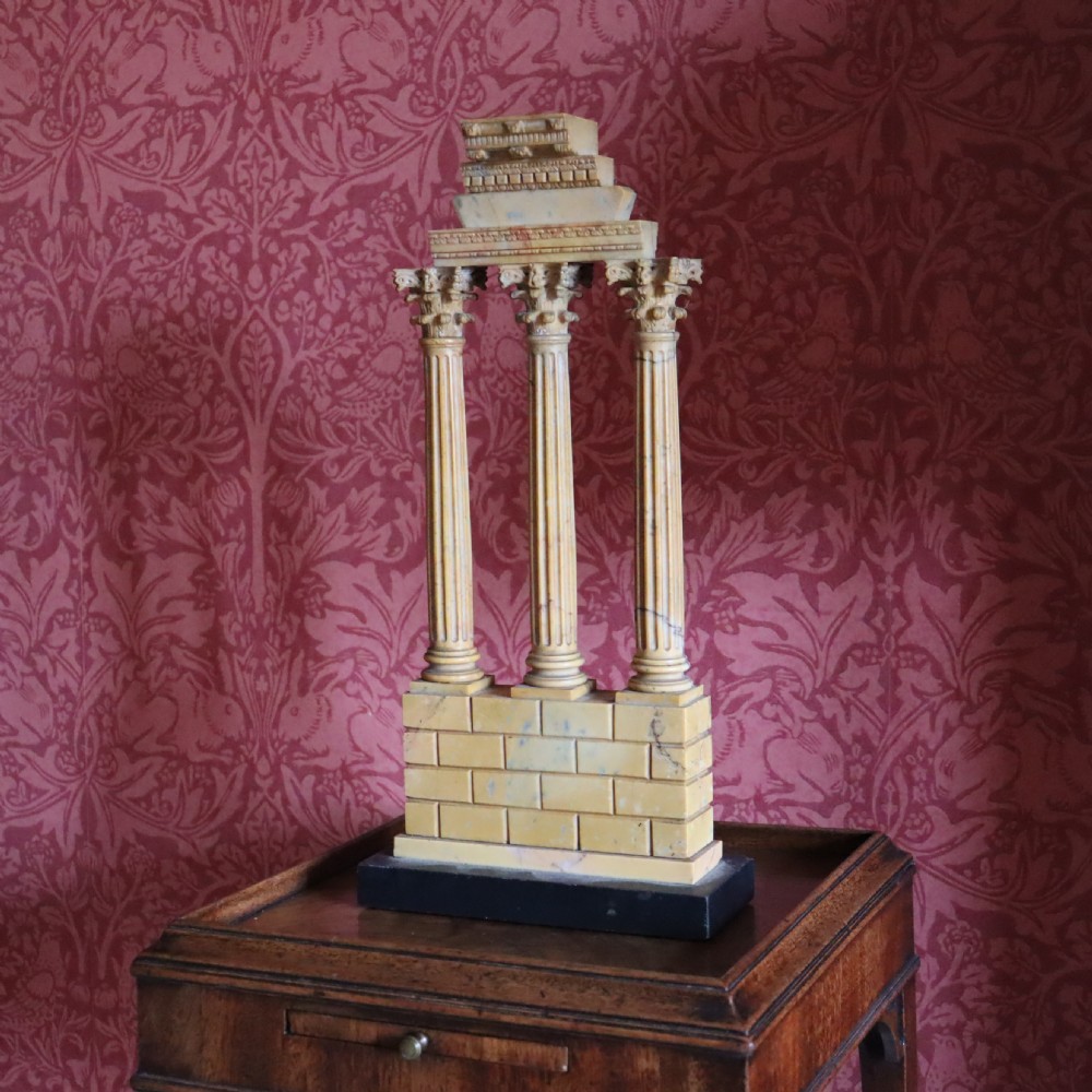 Pair of Giallo Antico marble grand tour models View III