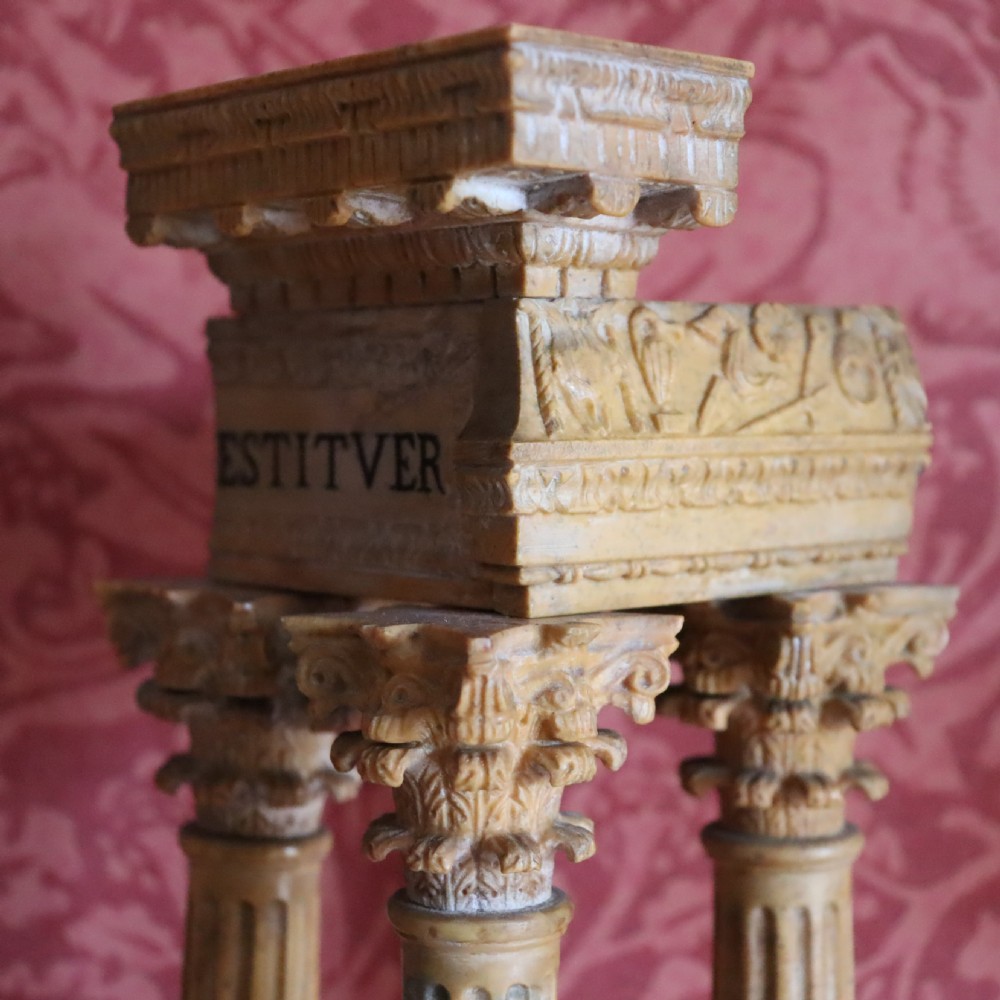 Pair of Giallo Antico marble grand tour models View IV