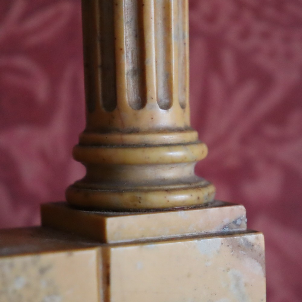 Pair of Giallo Antico marble grand tour models View V