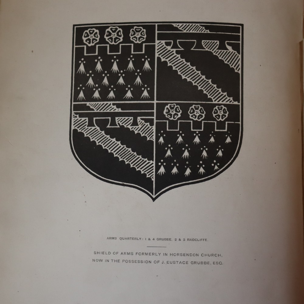 Early English coat of arms, Circa 1700. Complete with the “Grubbe Family” book View III