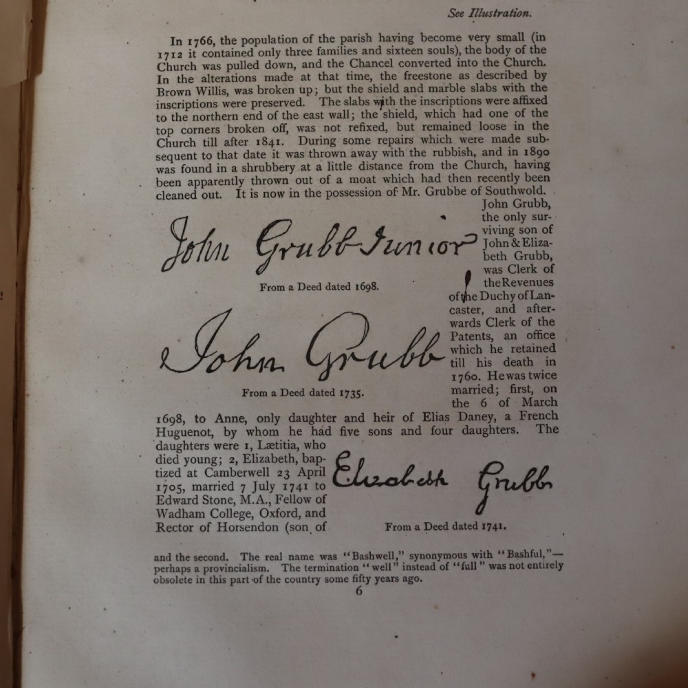Early English coat of arms, Circa 1700. Complete with the “Grubbe Family” book View V