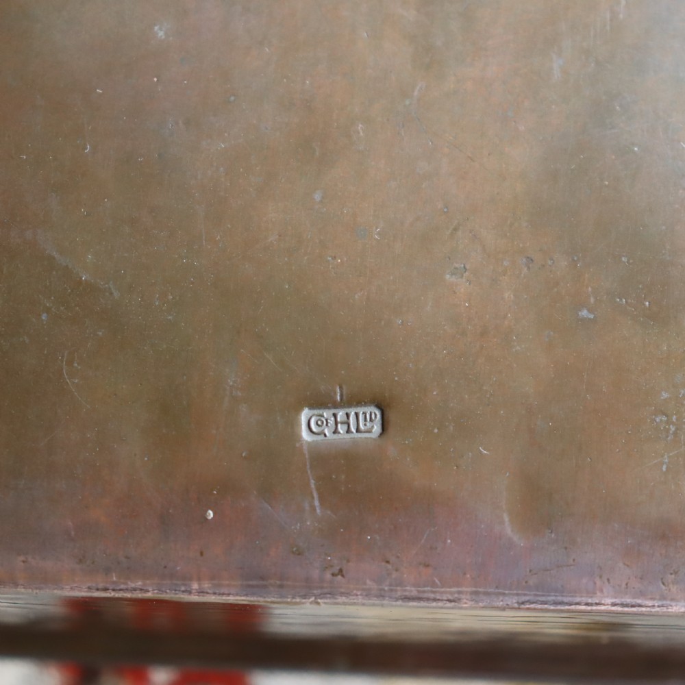 Arts & Crafts copper, silver and Red enamel box by the Guild of Handicraft Ltd Chipping Campden. Circa 1904  View IV
