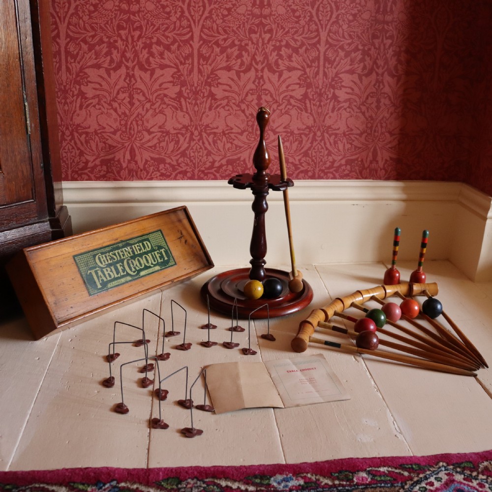 Table croquet set by F H Ayres Ltd London  View II