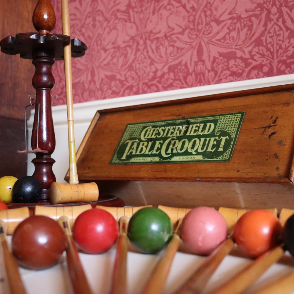Table croquet set by F H Ayres Ltd London  View III