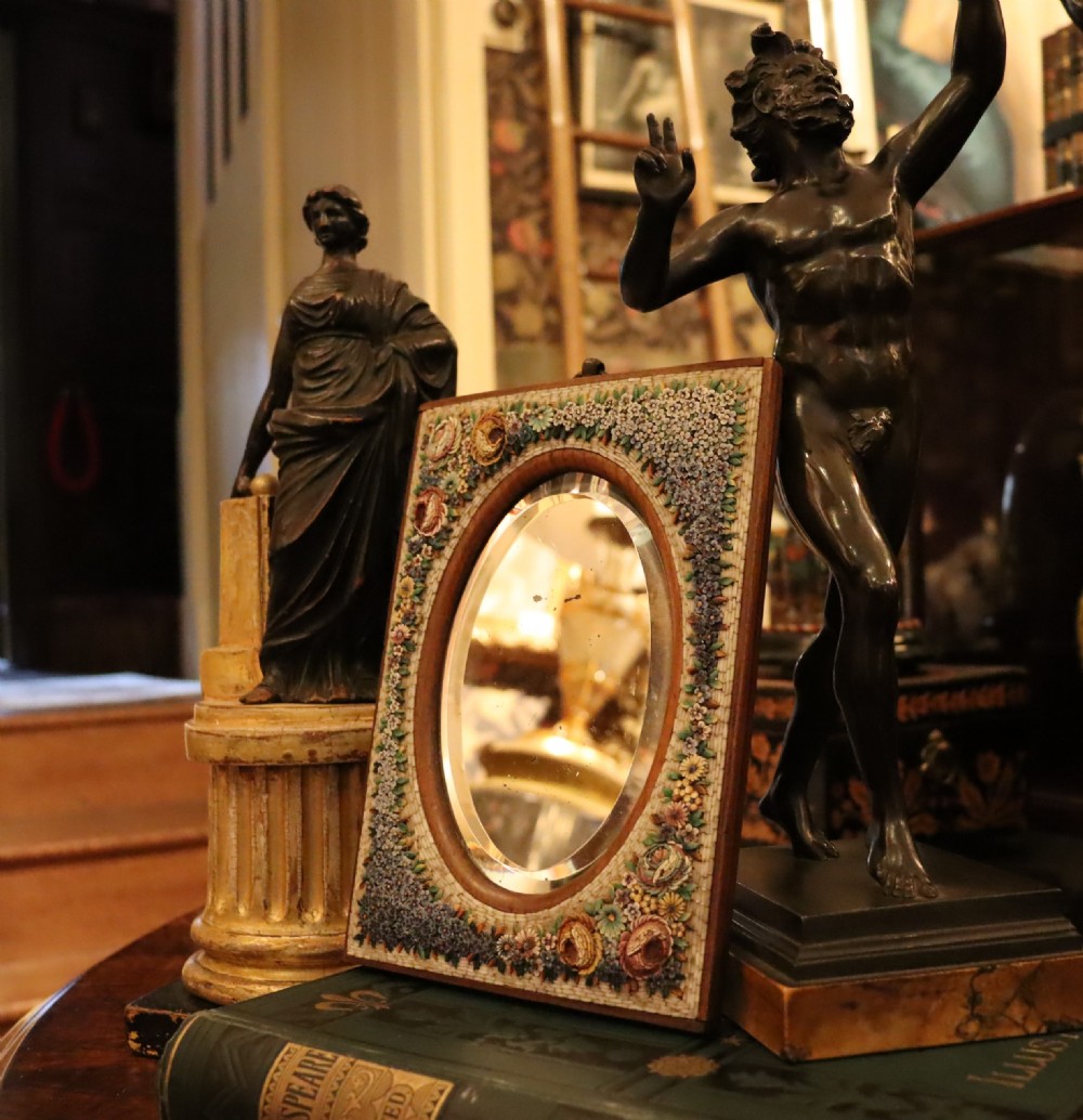 Italian Micro Mosaic mirror Circa 1900 View II