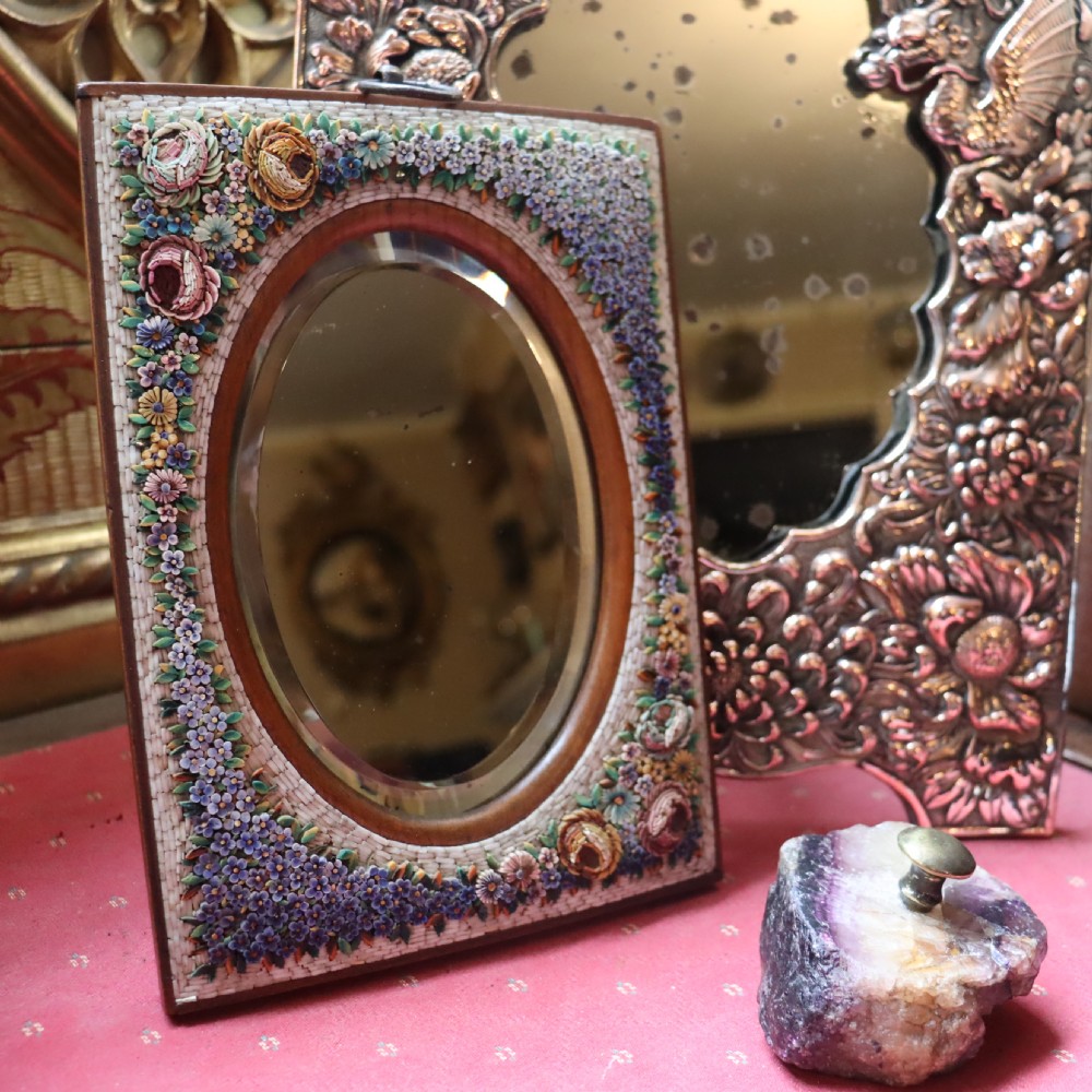 Italian Micro Mosaic mirror Circa 1900 View III
