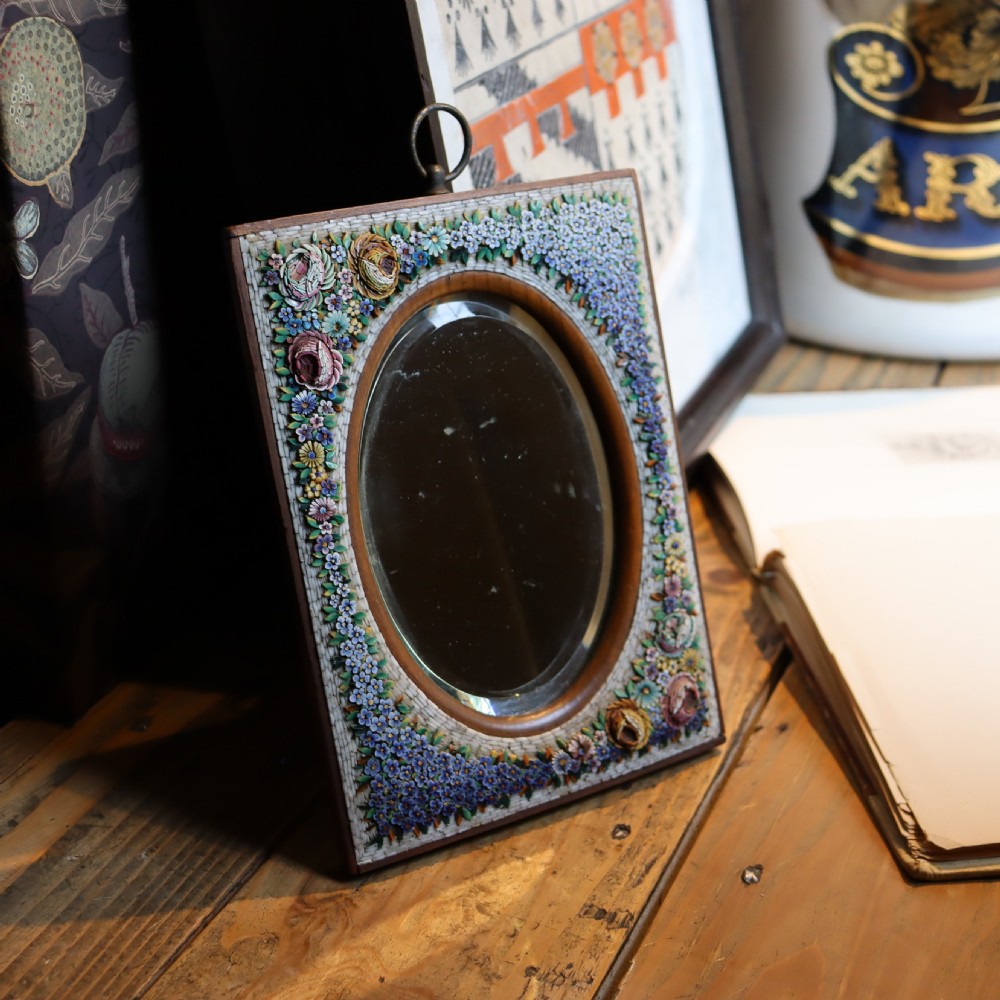 Italian Micro Mosaic mirror Circa 1900 View IV