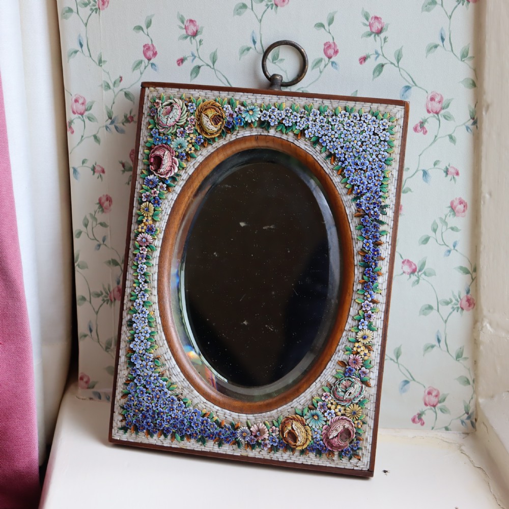 Italian Micro Mosaic mirror Circa 1900 View V