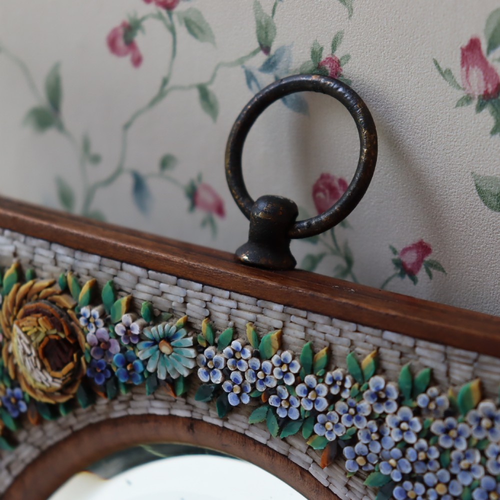 Italian Micro Mosaic mirror Circa 1900 View VII