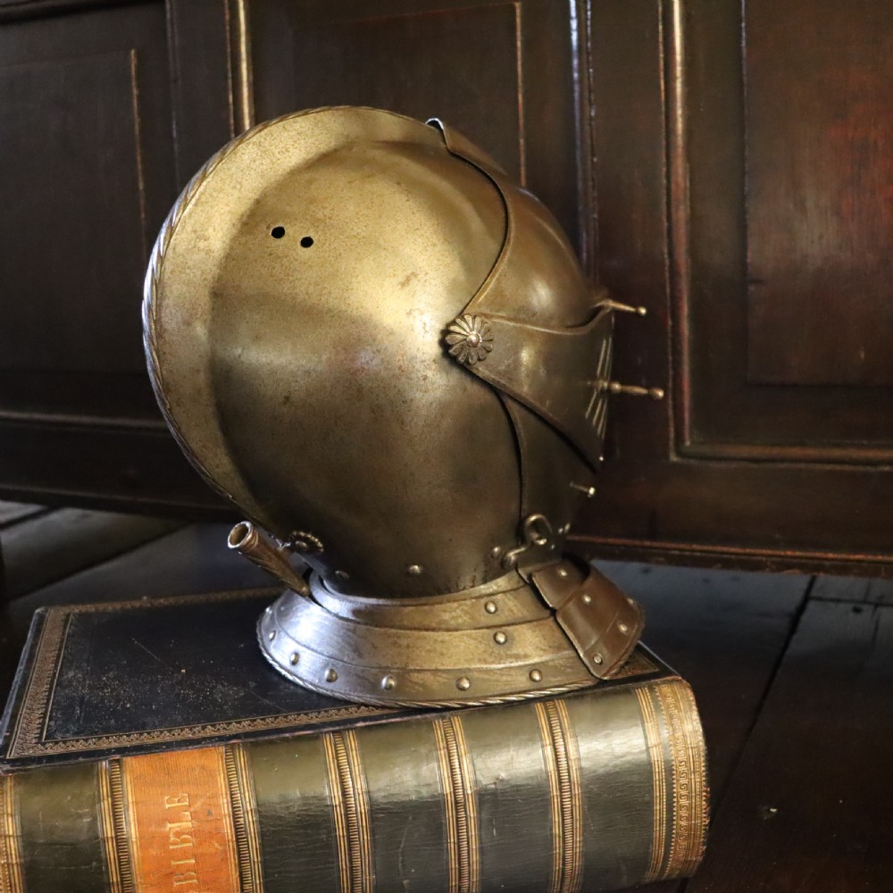 A fine 16th Century Continental close helmet View III