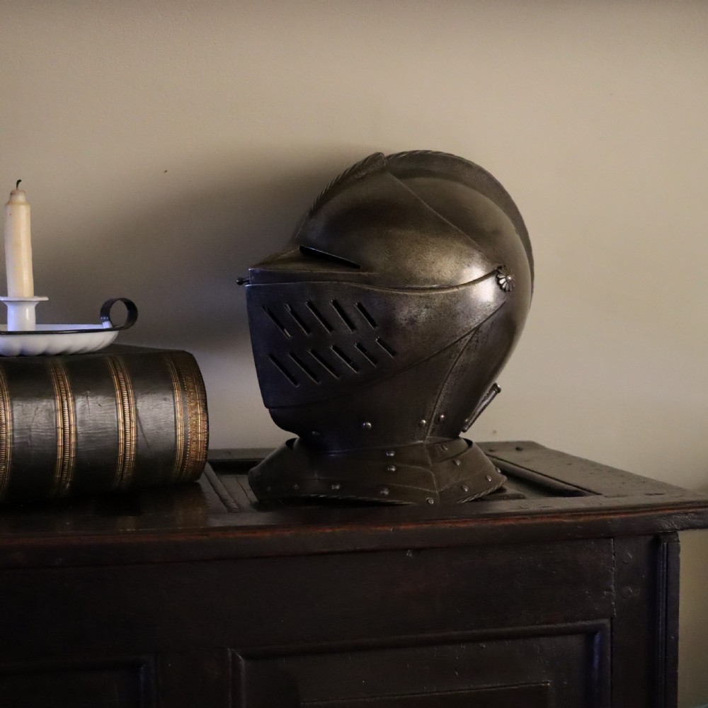 A fine 16th Century Continental close helmet View IV