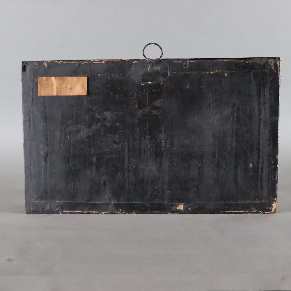 An Edwardian cased taxidermy golden carp presented amongst dried reeds inside a bowed glass case with ebonised wooden framing and gold border detailing. View III
