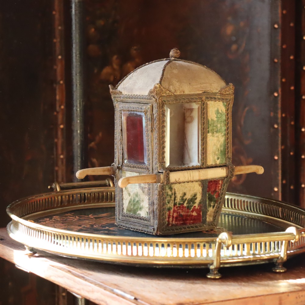 Mid19th Century French Table Top Sedan Chair  View X