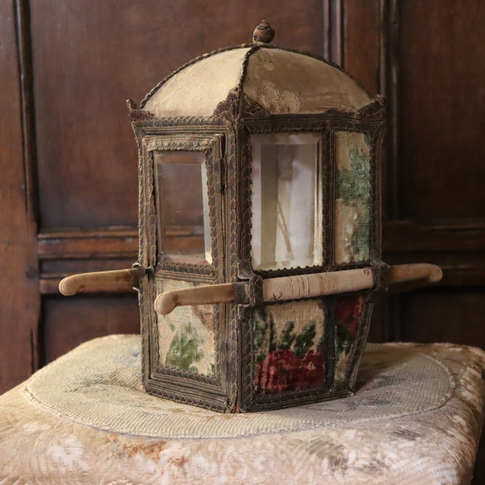 Mid19th Century French Table Top Sedan Chair 
