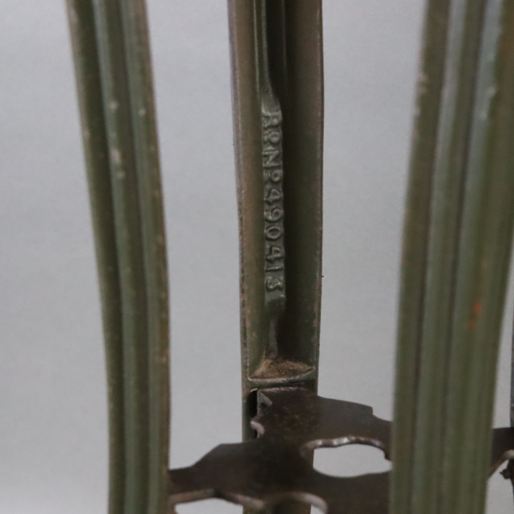 Pair of Art Nouveau cast iron torchère or jardinière stand  View III