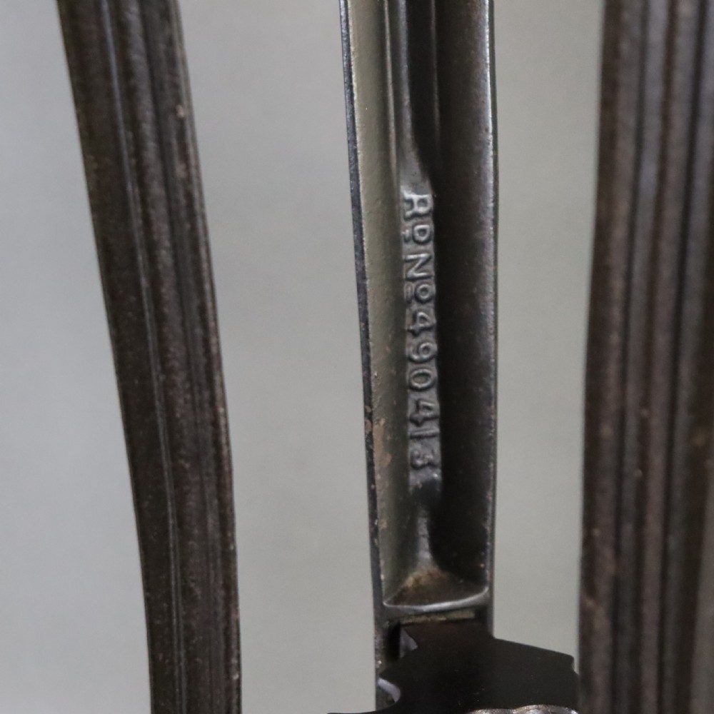 Pair of Art Nouveau cast iron torchère or jardinière stand  View IV