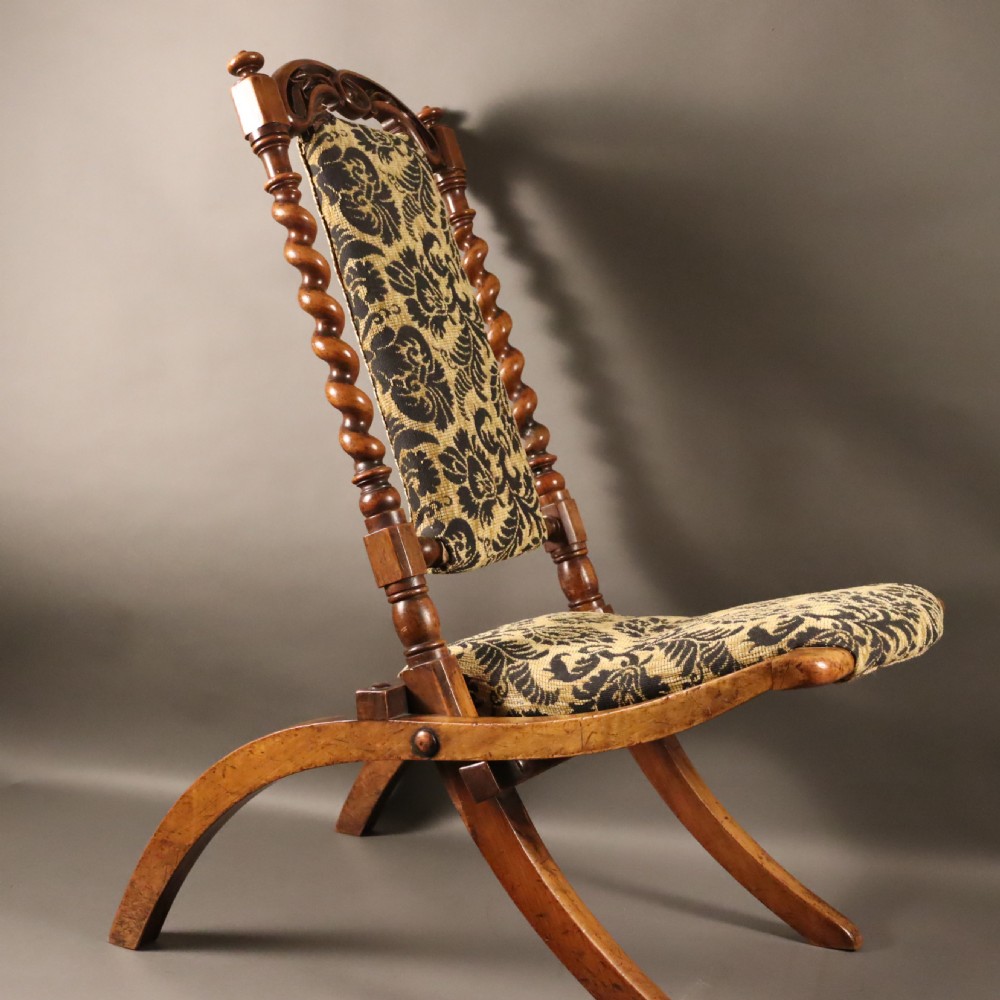 Victorian Campaign chair with possibly some interesting provenance