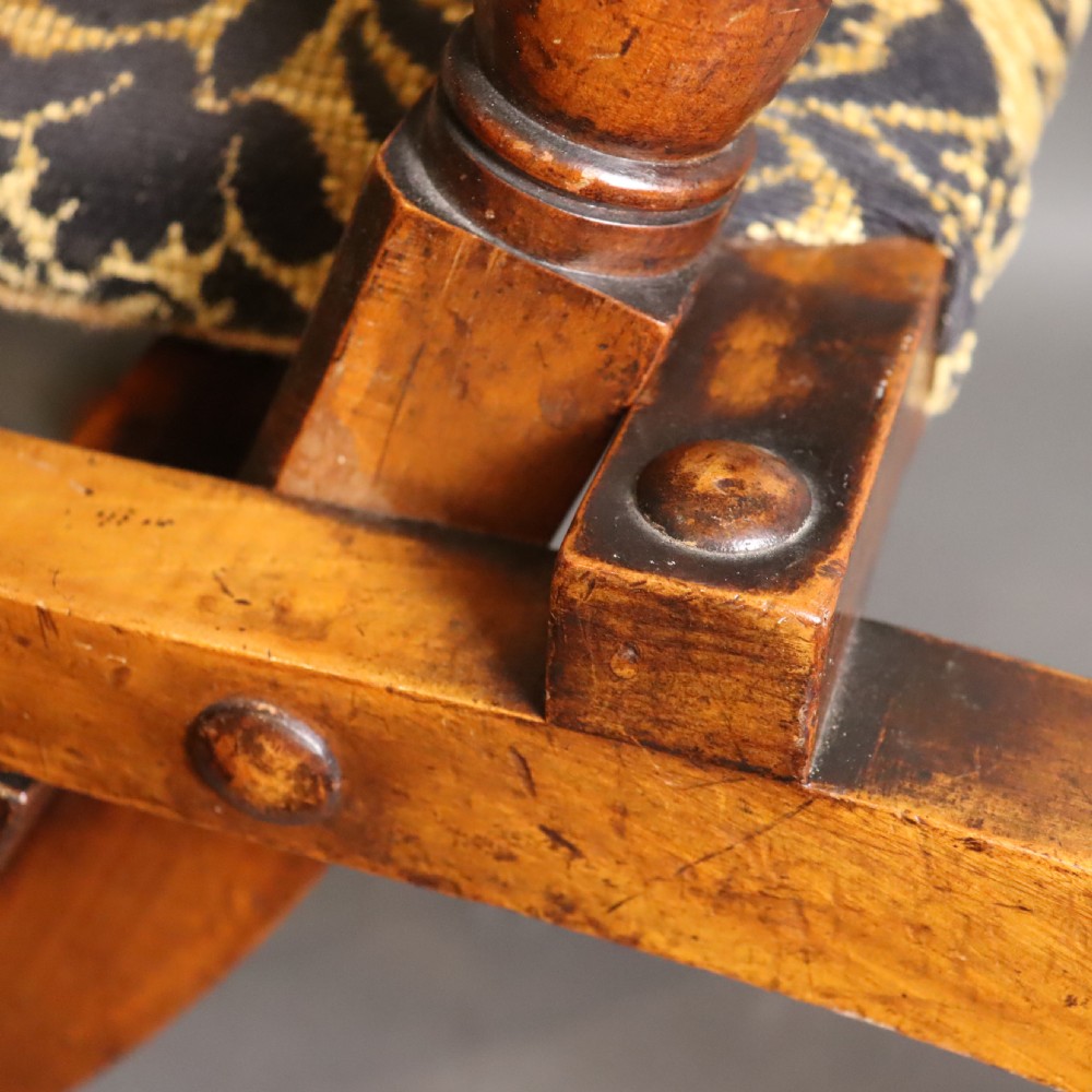 Victorian Campaign chair with possibly some interesting provenance View IV