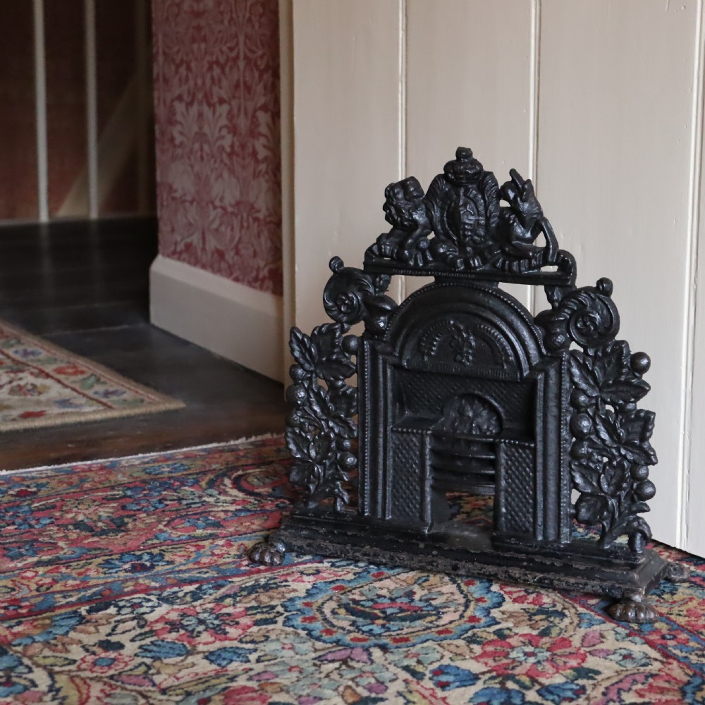 Victorian salesman’s miniature cast iron fireplace  View VI