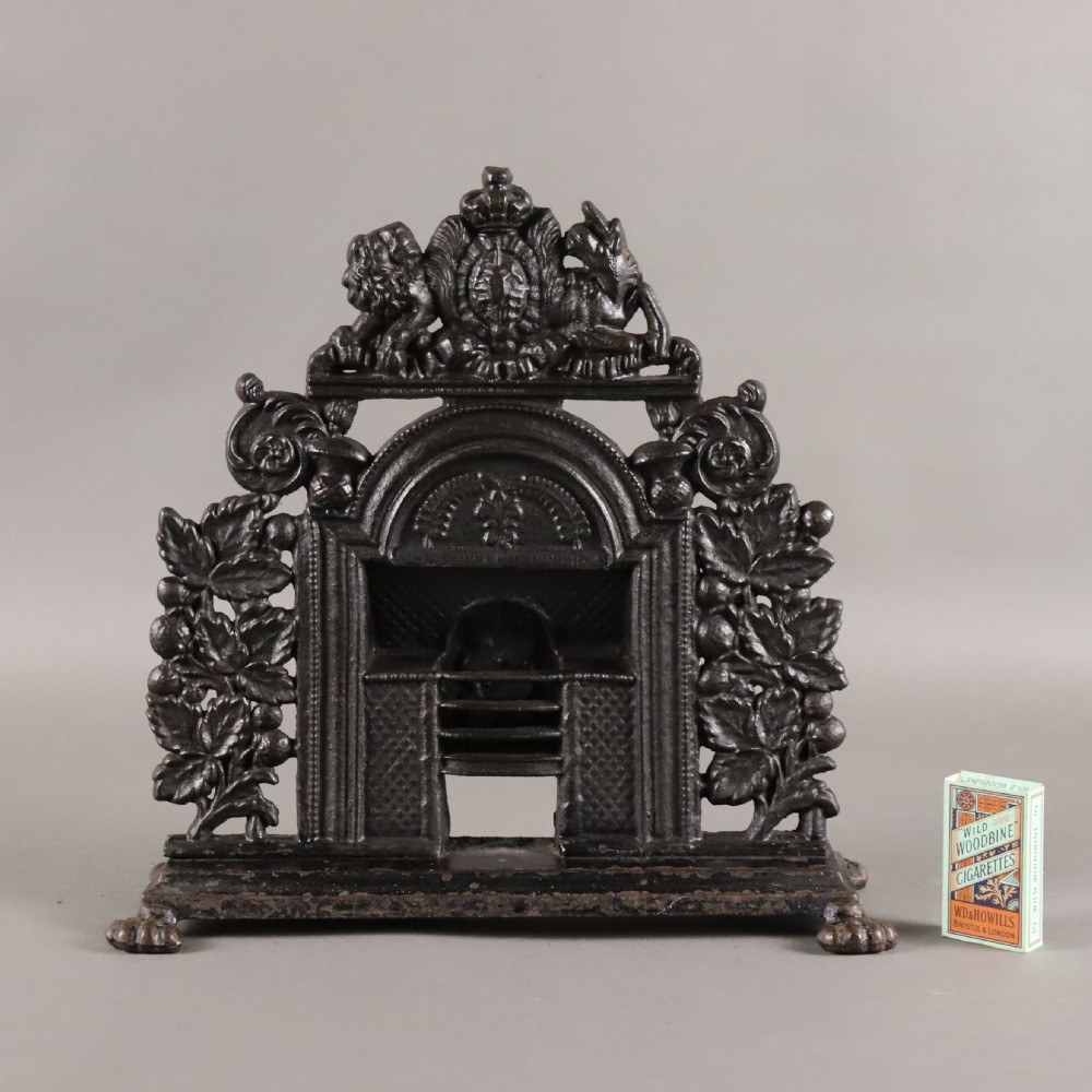 Victorian salesman’s miniature cast iron fireplace  View IX