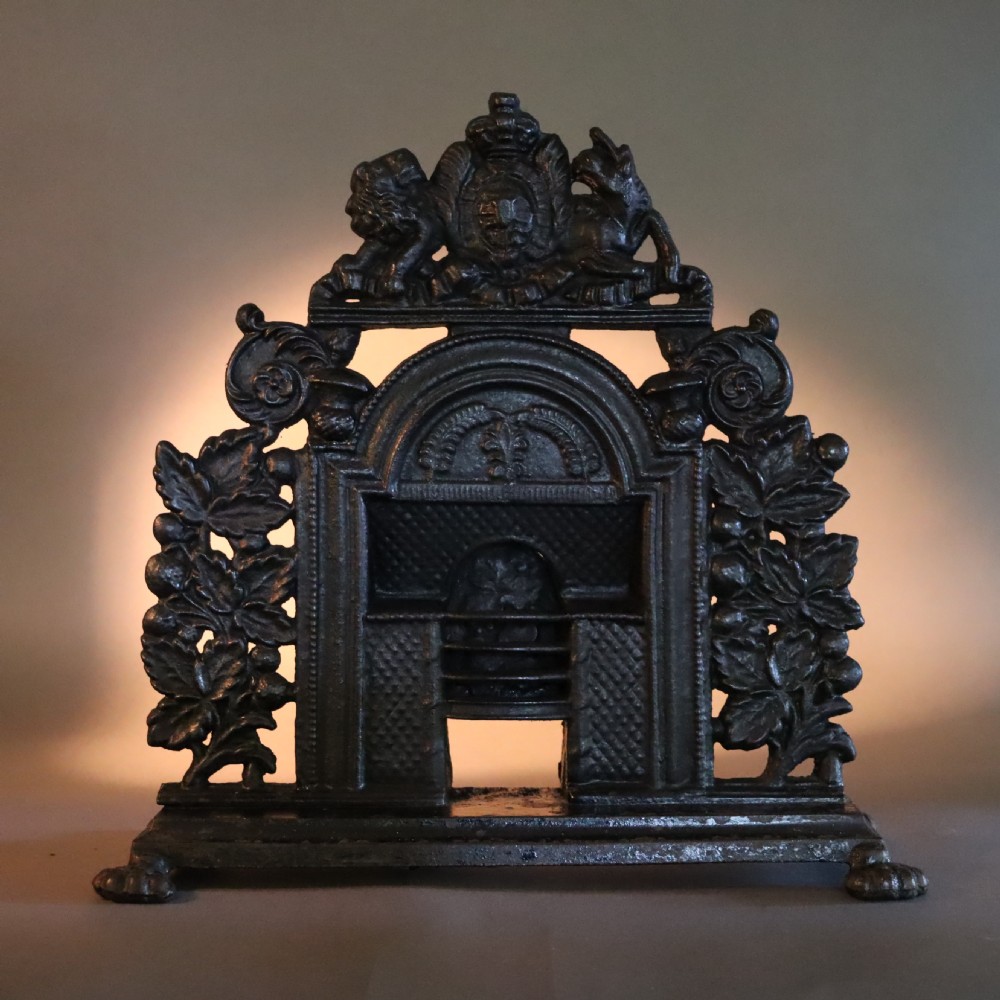 Victorian salesman’s miniature cast iron fireplace  View XIV