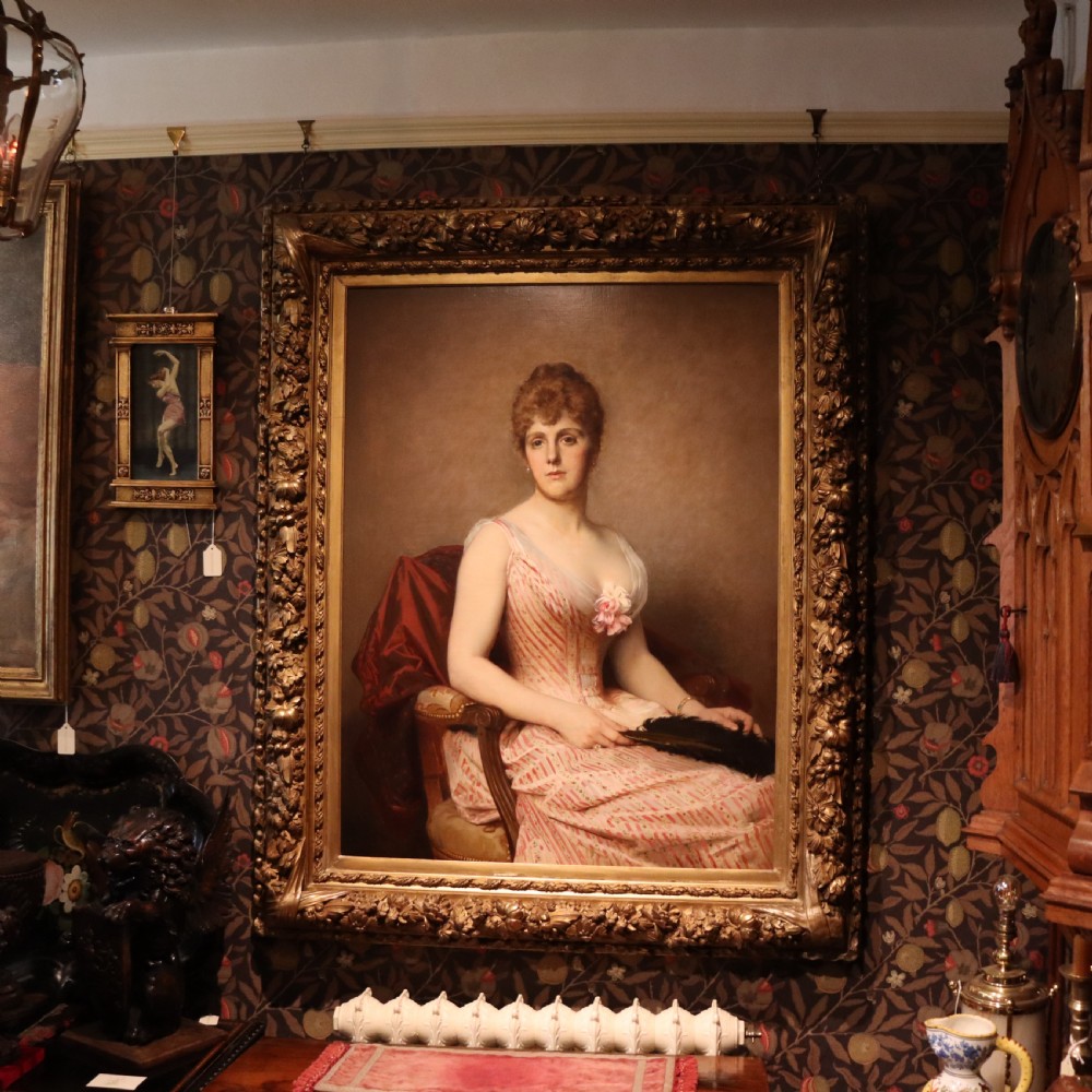 The Victorian Lady by LEON JEAN BASILE PERRAULT (1832 - 1908)  View II