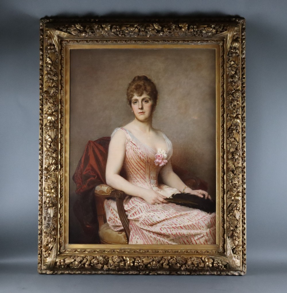The Victorian Lady by LEON JEAN BASILE PERRAULT (1832 - 1908) 