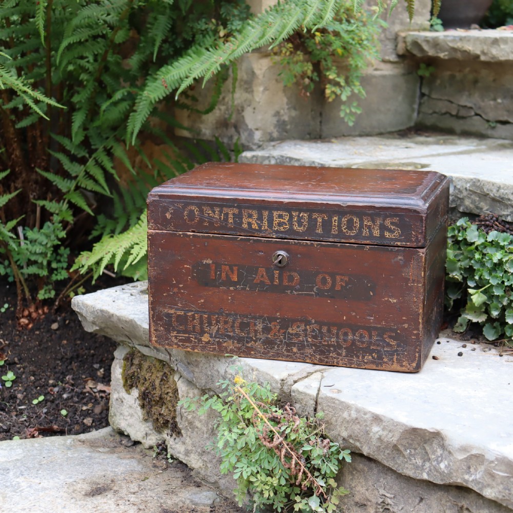 19th Century English lockable contribution box View IV
