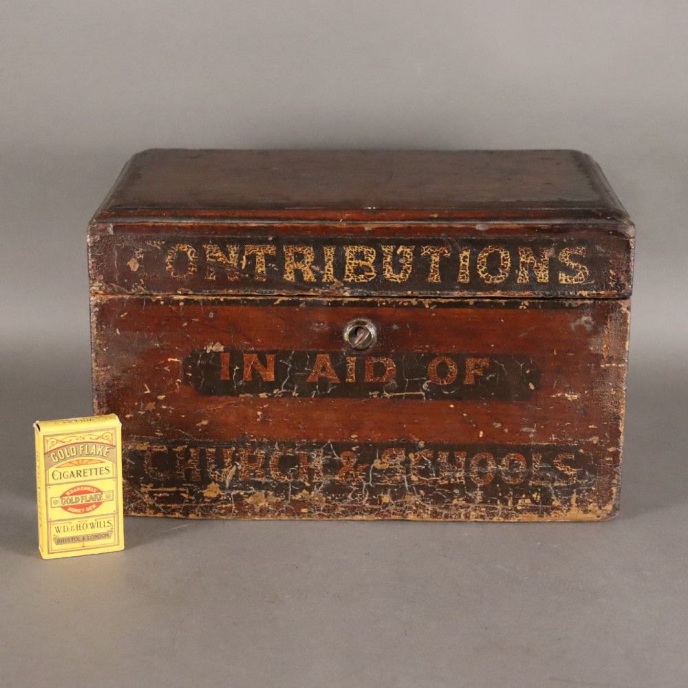 19th Century English lockable contribution box View VI