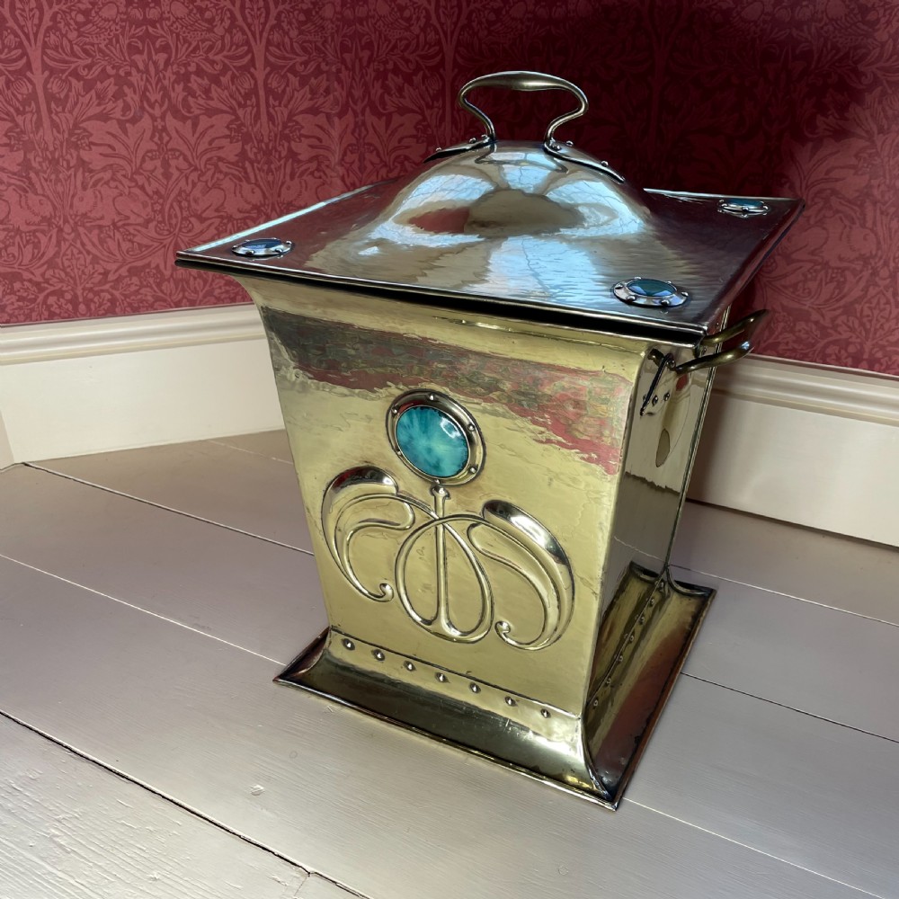 An Arts & Crafts Coal Box attributed to Liberty & Co  View IV