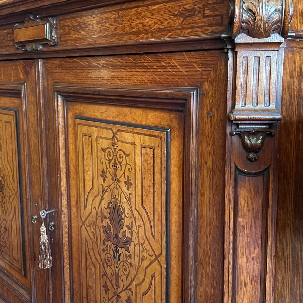 Victorian oak book case by Gillows C.1880 View III