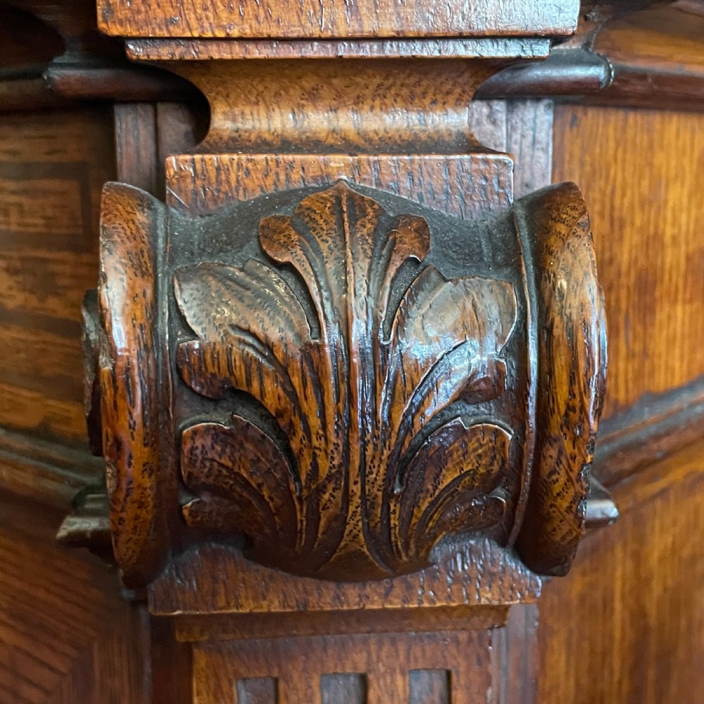 Victorian oak book case by Gillows C.1880 View VI