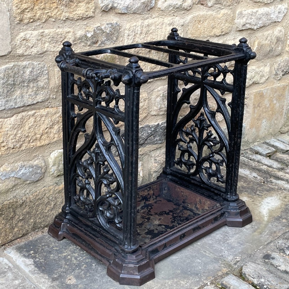 Cast Iron Victorian Gothic Stick Stand
