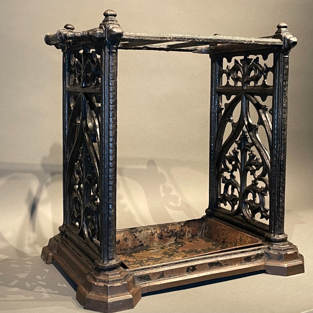 Cast Iron Victorian Gothic Stick Stand View III