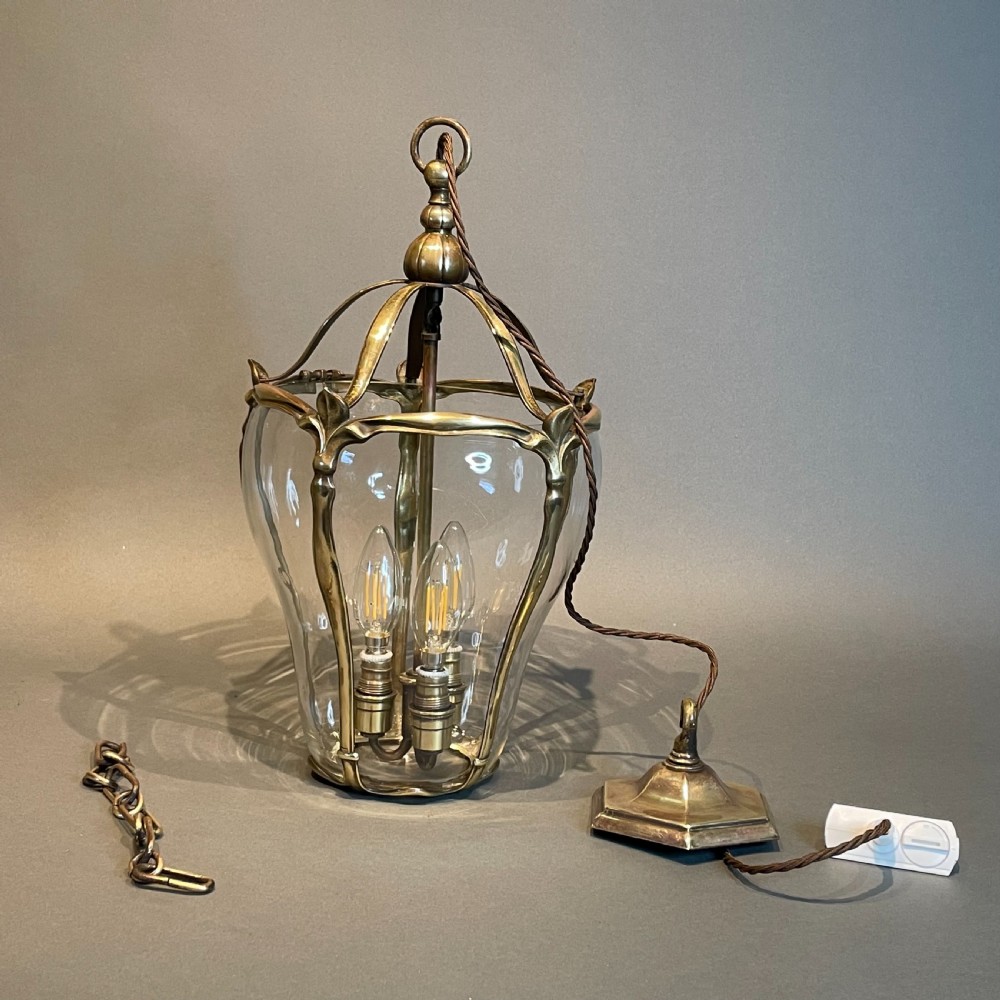 Art Nouveau English Hall Lantern Late 19th Century