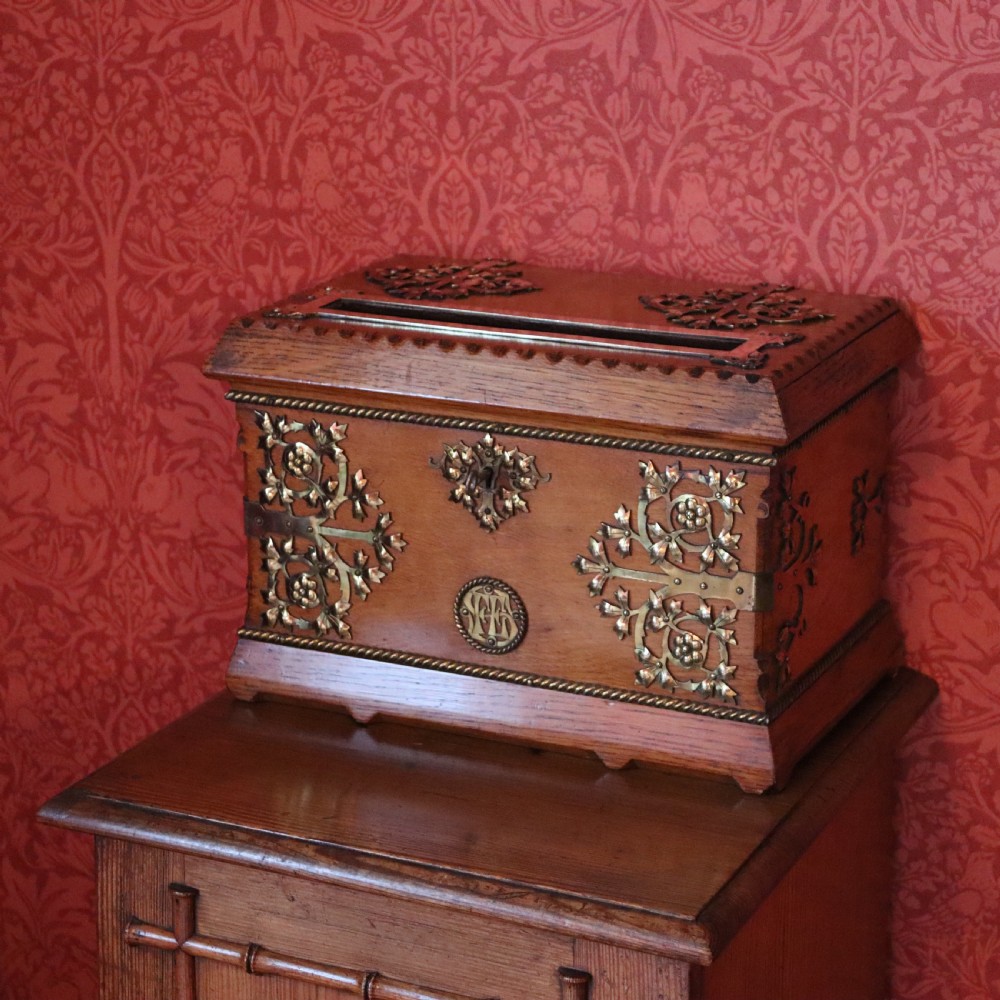 A Victorian country house letter box in the manner of A.W.N Pugin