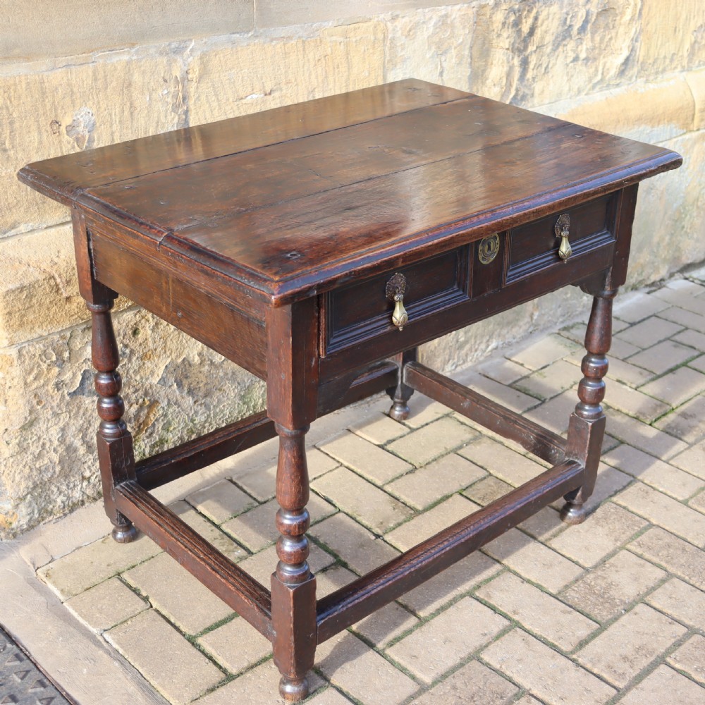 Late 17th Century Oak side table View IV