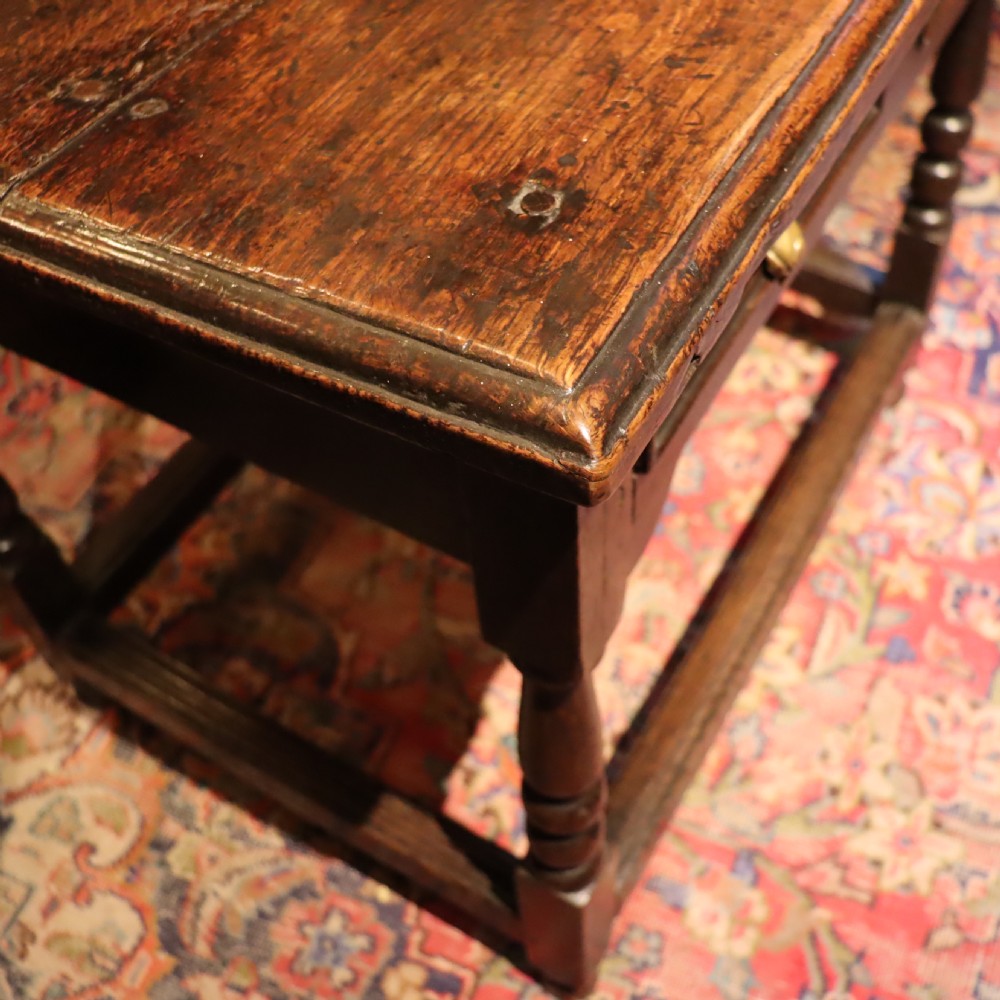 Late 17th Century Oak side table View V