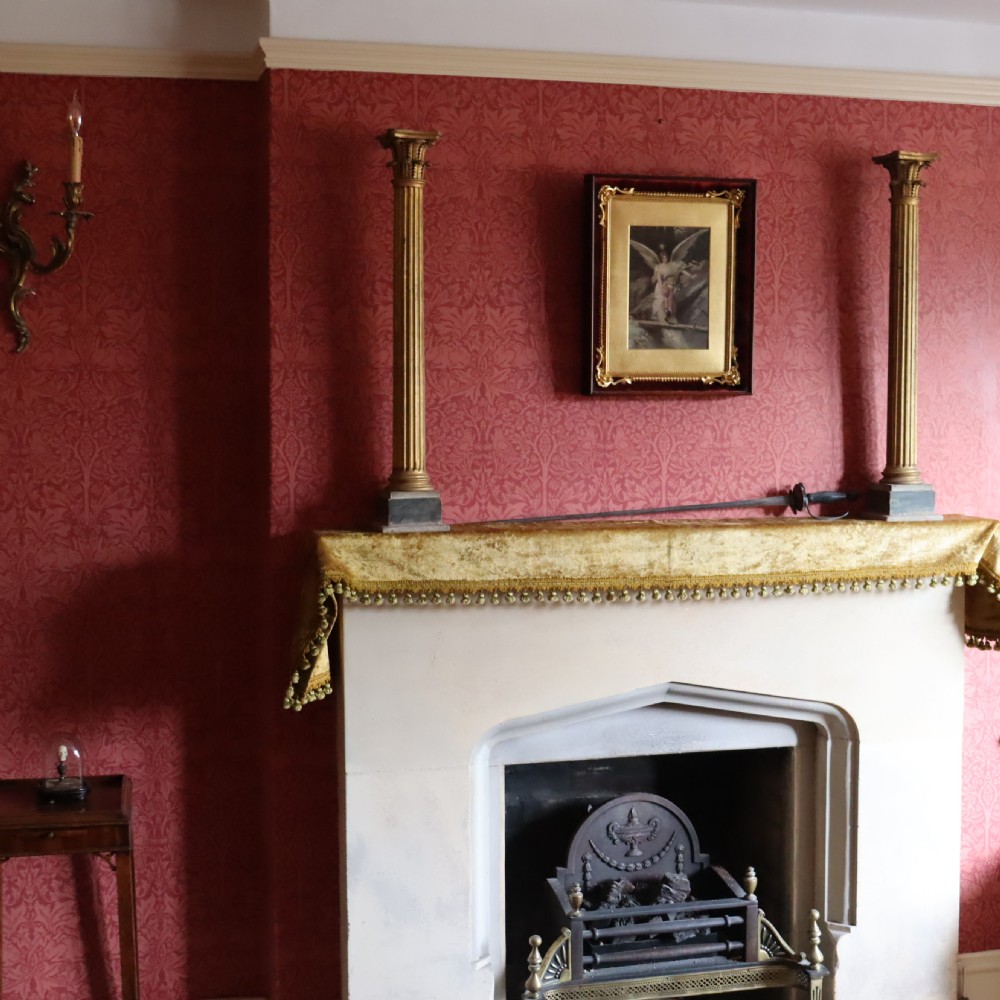 A pair of decorative 19th century carved and gilt wood fluted Corinthian columns View VI