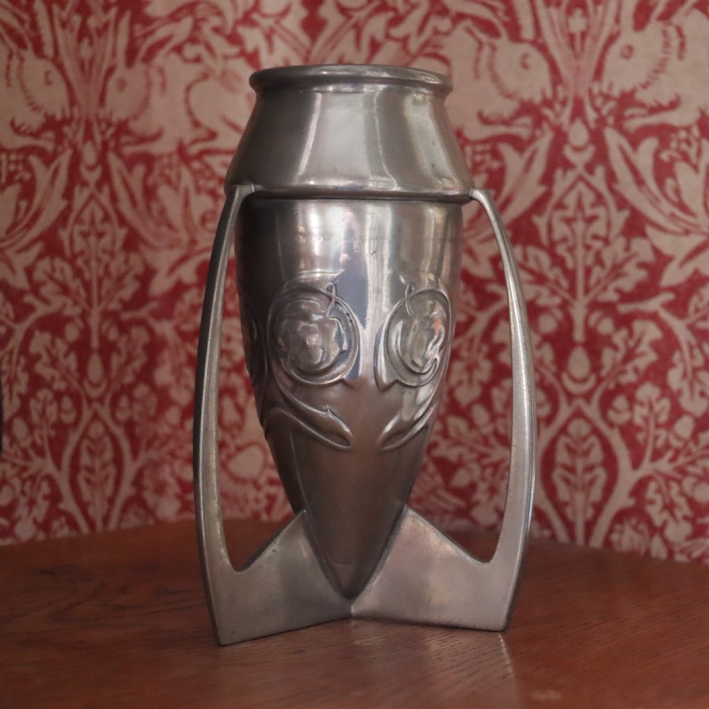 Archibold Knox for Liberty & Co Tudric Pewter Bullet Vase