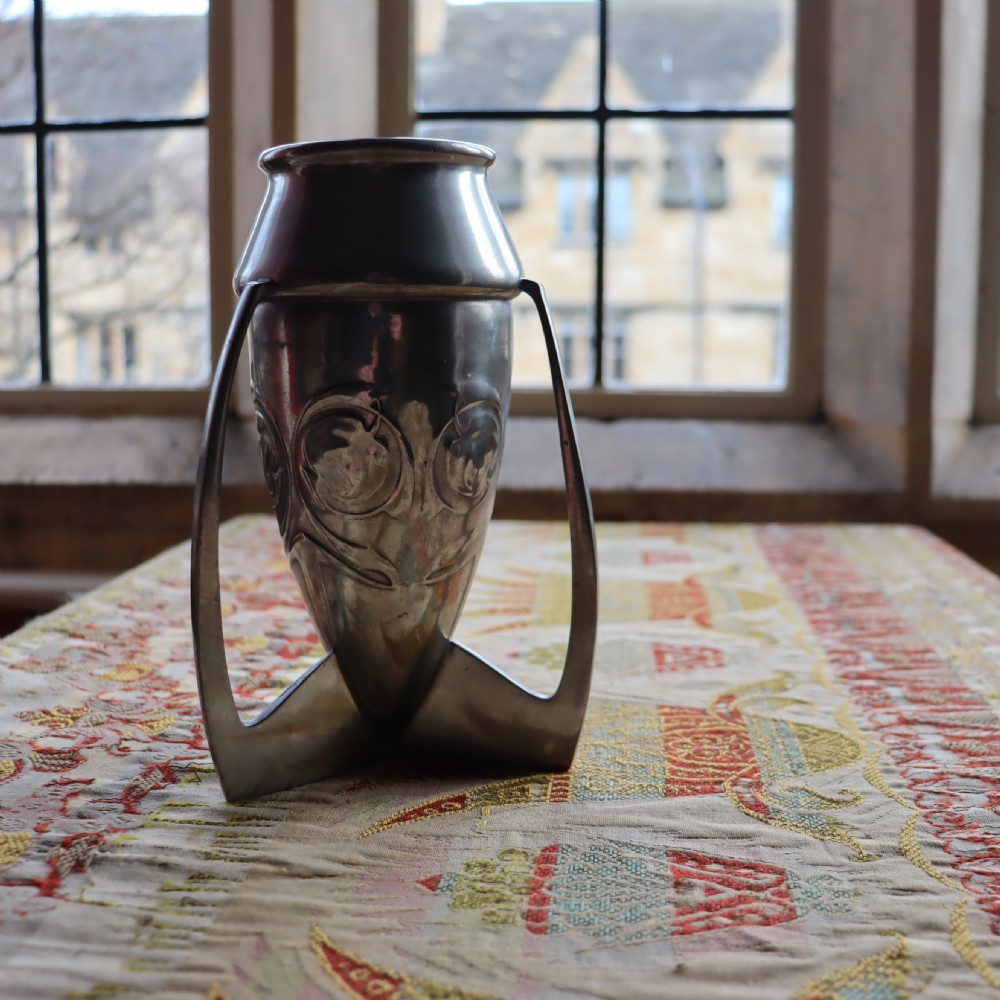 Archibold Knox for Liberty & Co Tudric Pewter Bullet Vase View VI