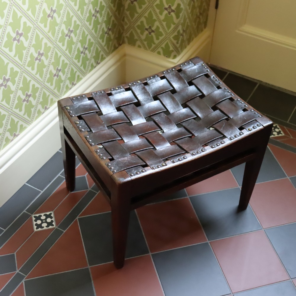 An Arts and Crafts stool by Arthur W Simpson of Kendal  View II