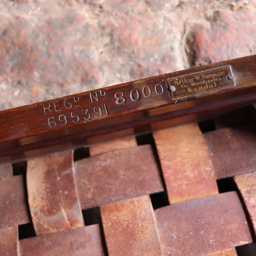 An Arts and Crafts stool by Arthur W Simpson of Kendal  View III