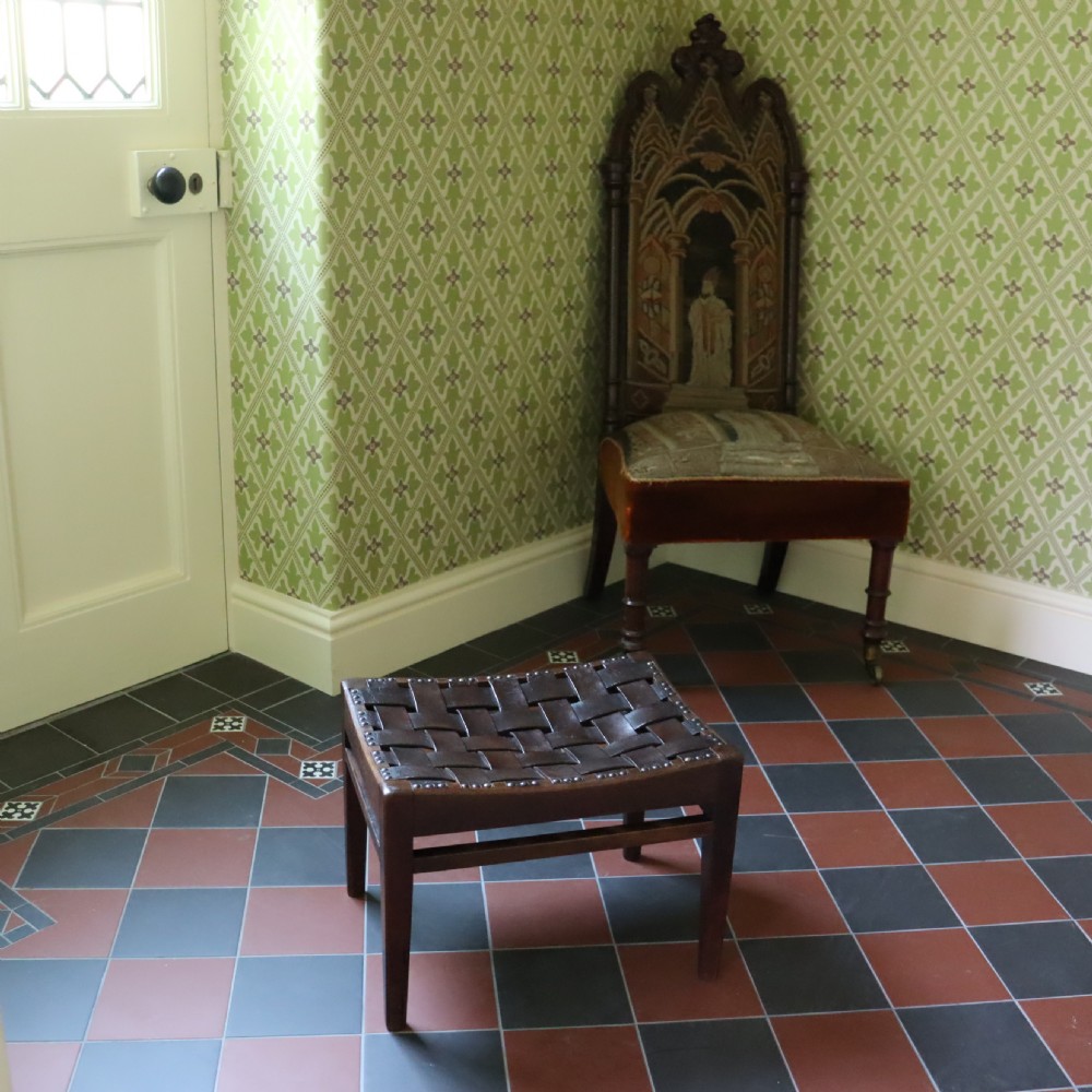 An Arts and Crafts stool by Arthur W Simpson of Kendal  View V