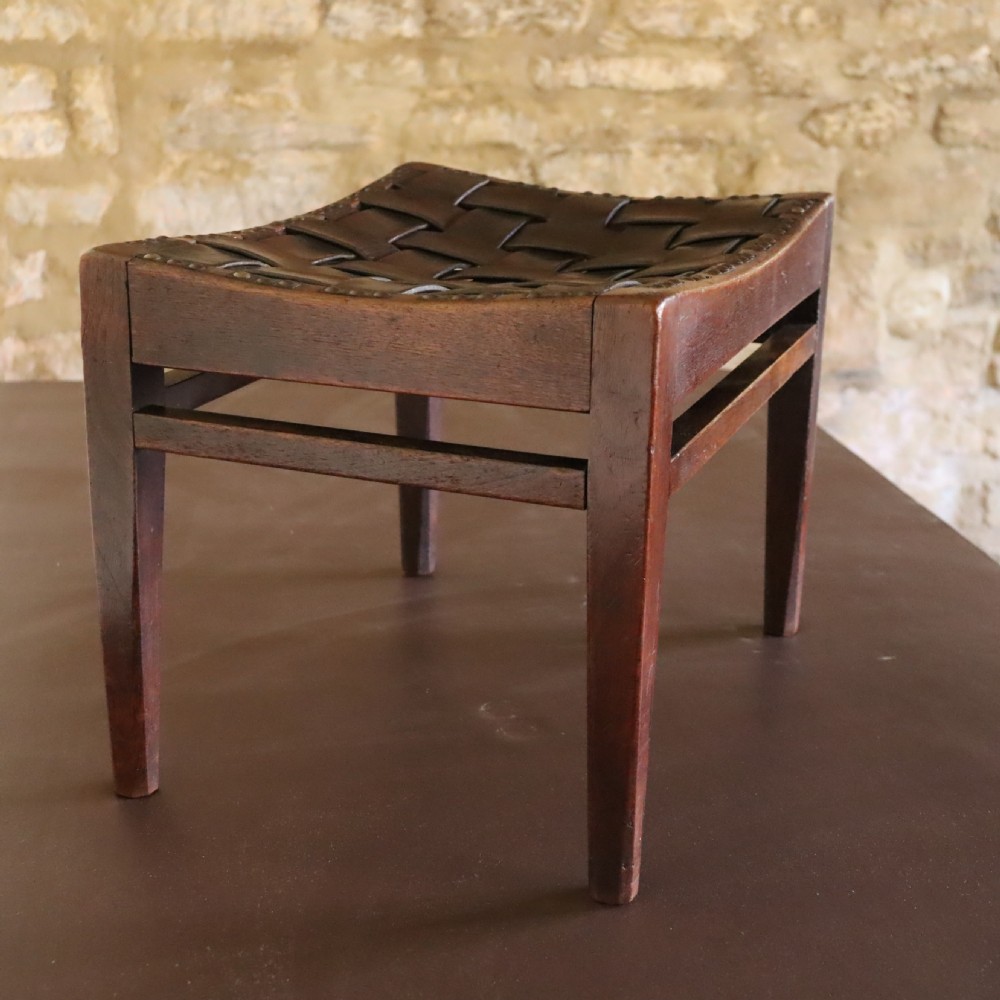 An Arts and Crafts stool by Arthur W Simpson of Kendal  View VI