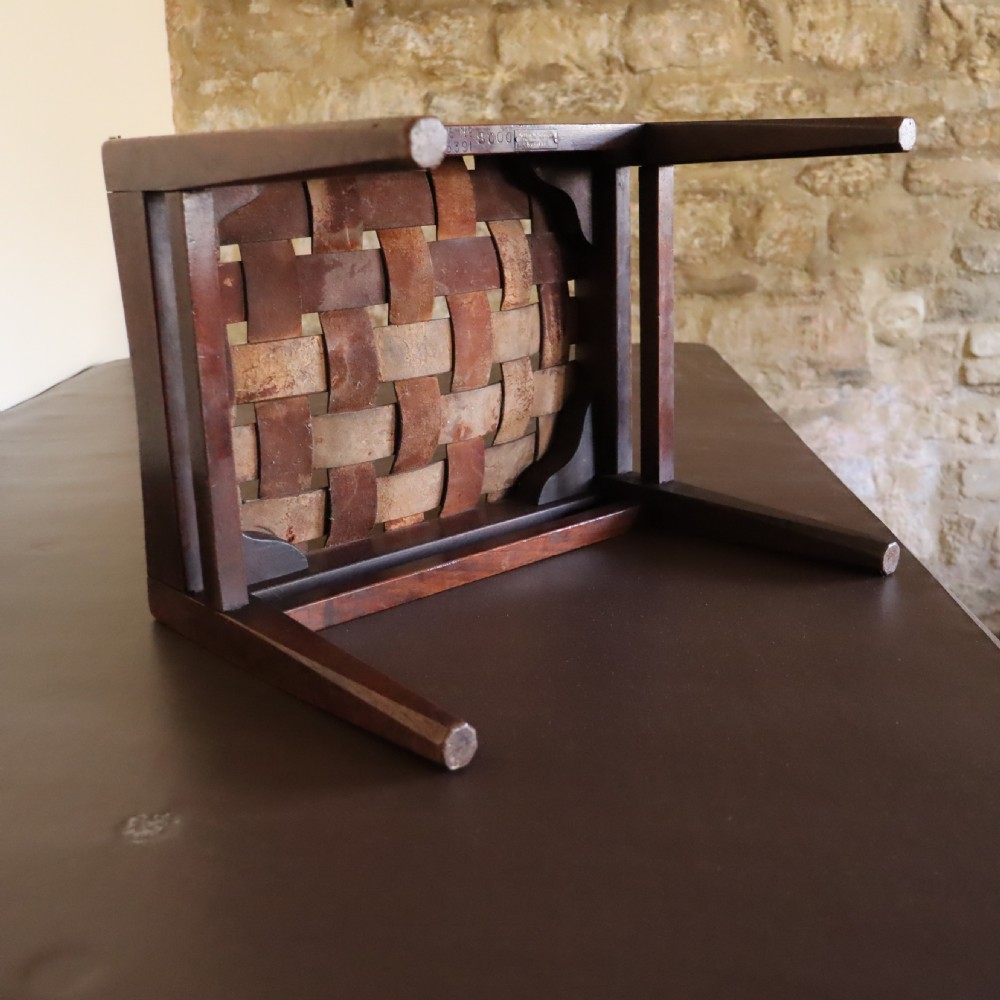 An Arts and Crafts stool by Arthur W Simpson of Kendal  View VII